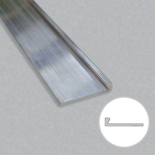 Gesloten L-profiel 3mm aluminium blank
