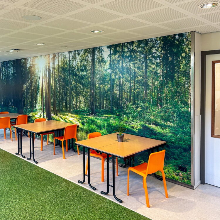 Decoprint installatie Heliomare wandbescherming