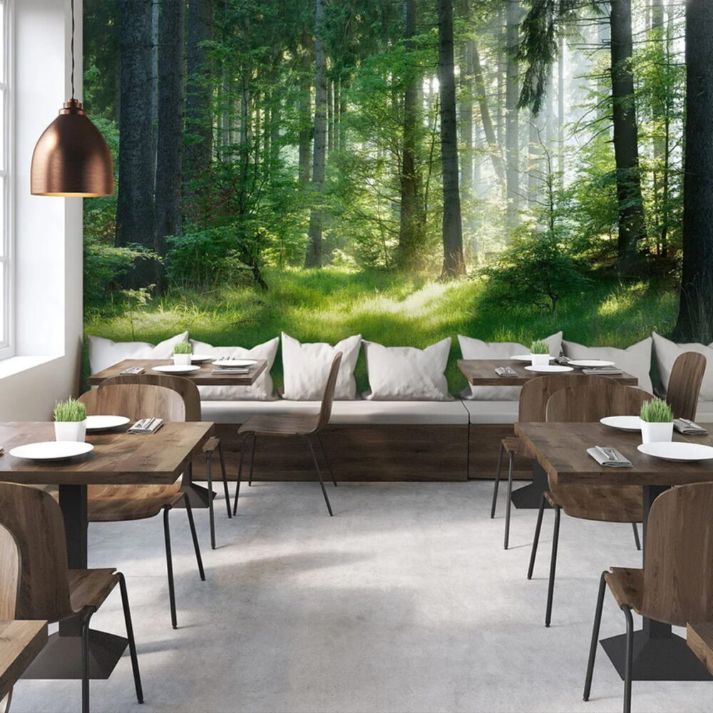 Decoprint voorbeeld restaurant wandbescherming
