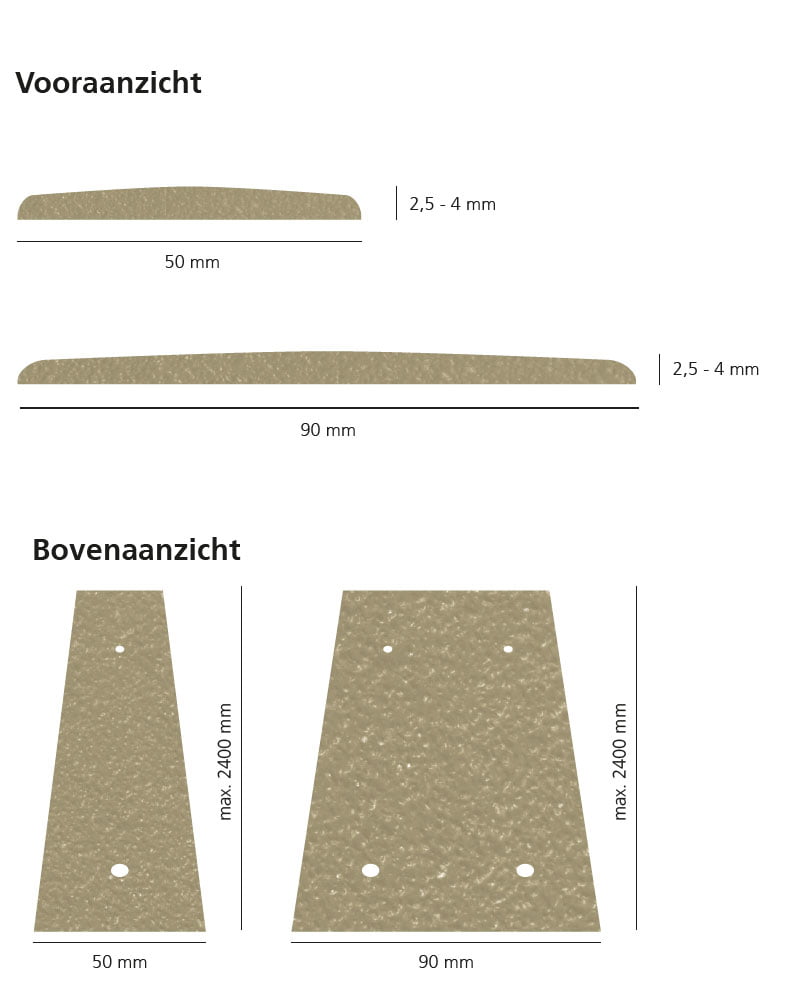Tekeningen vlonderstrips