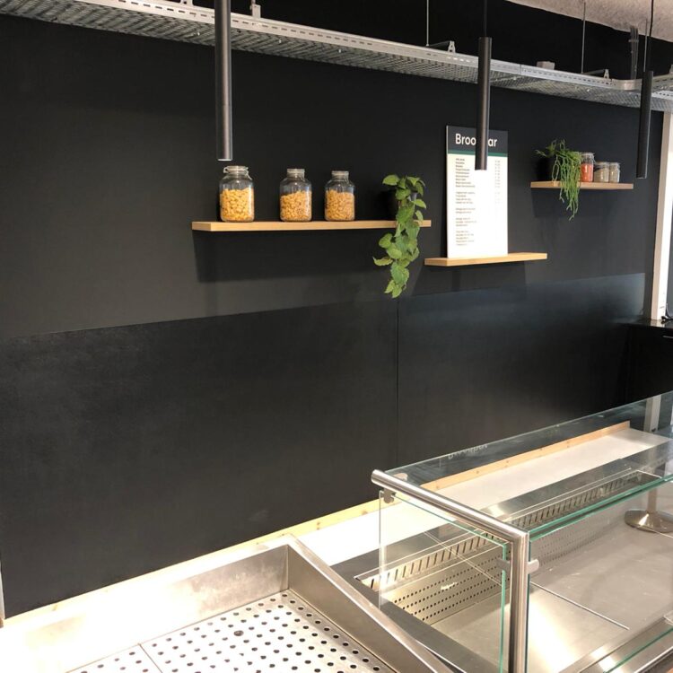Wandbescherming Horeca Basalt Zwart