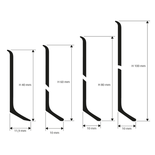 Tekening aluminium S-plint