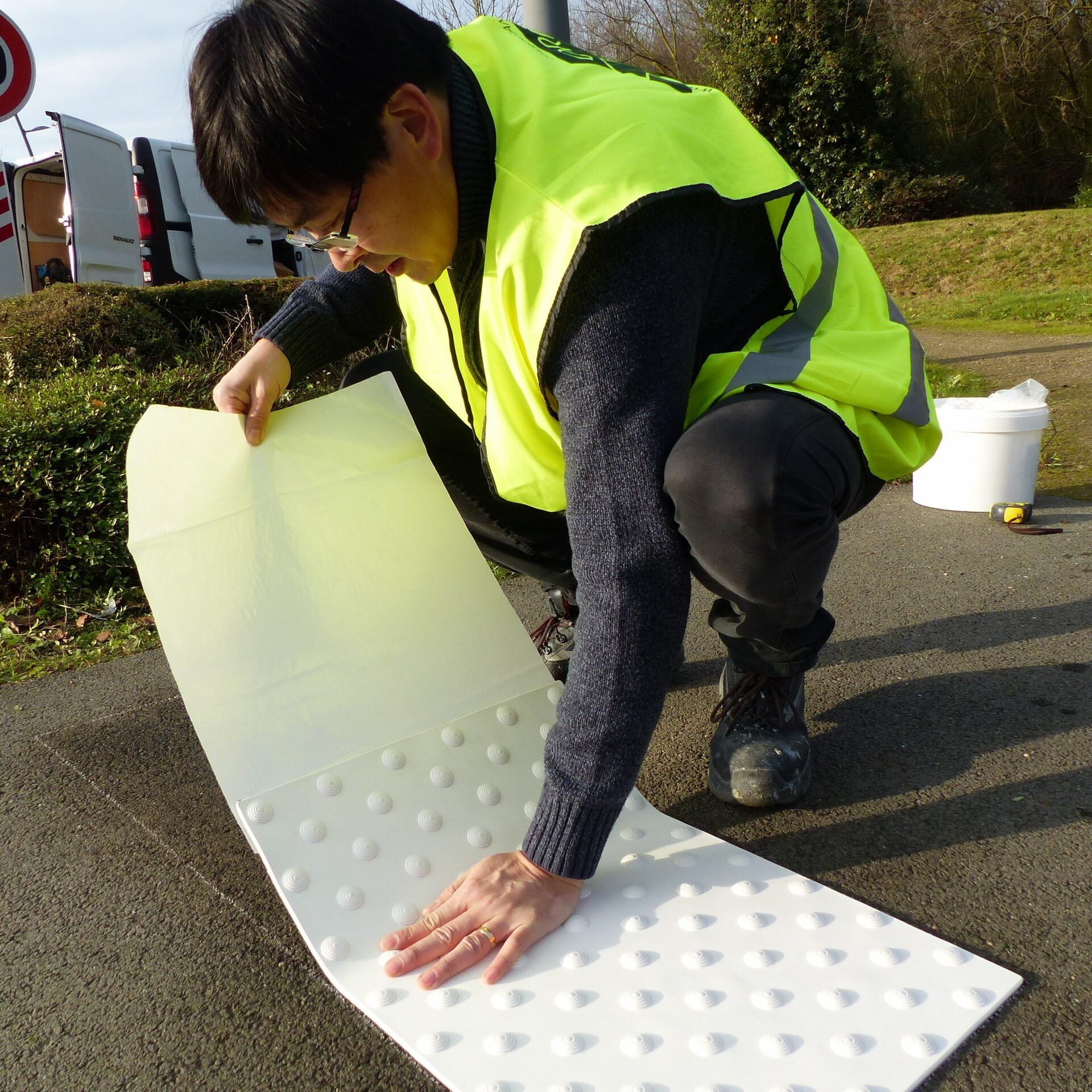 Exteline installatie noppen