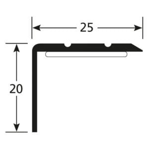 Tekening trapneus 25x20 zelfklevend