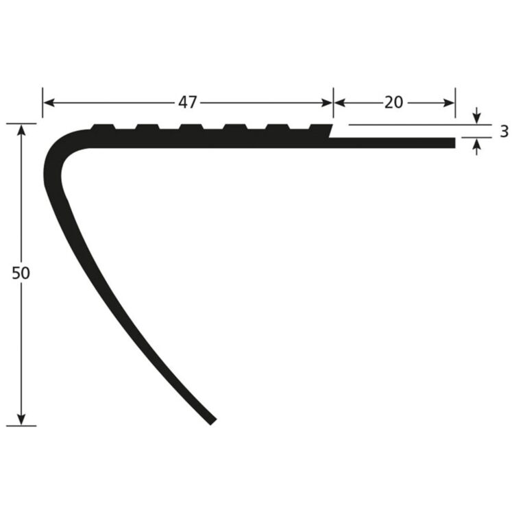 PVC Trapneus N50D tekening