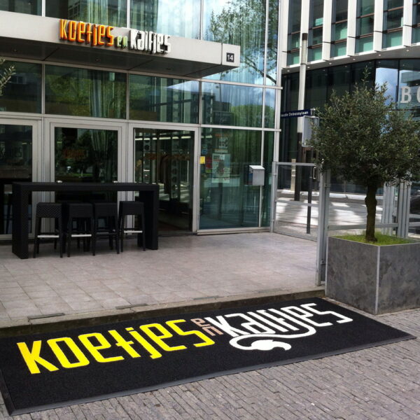 Pastamat met logo horeca Koetjes en Kalfjes