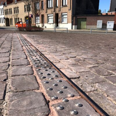 Podotactiele noppen installatie