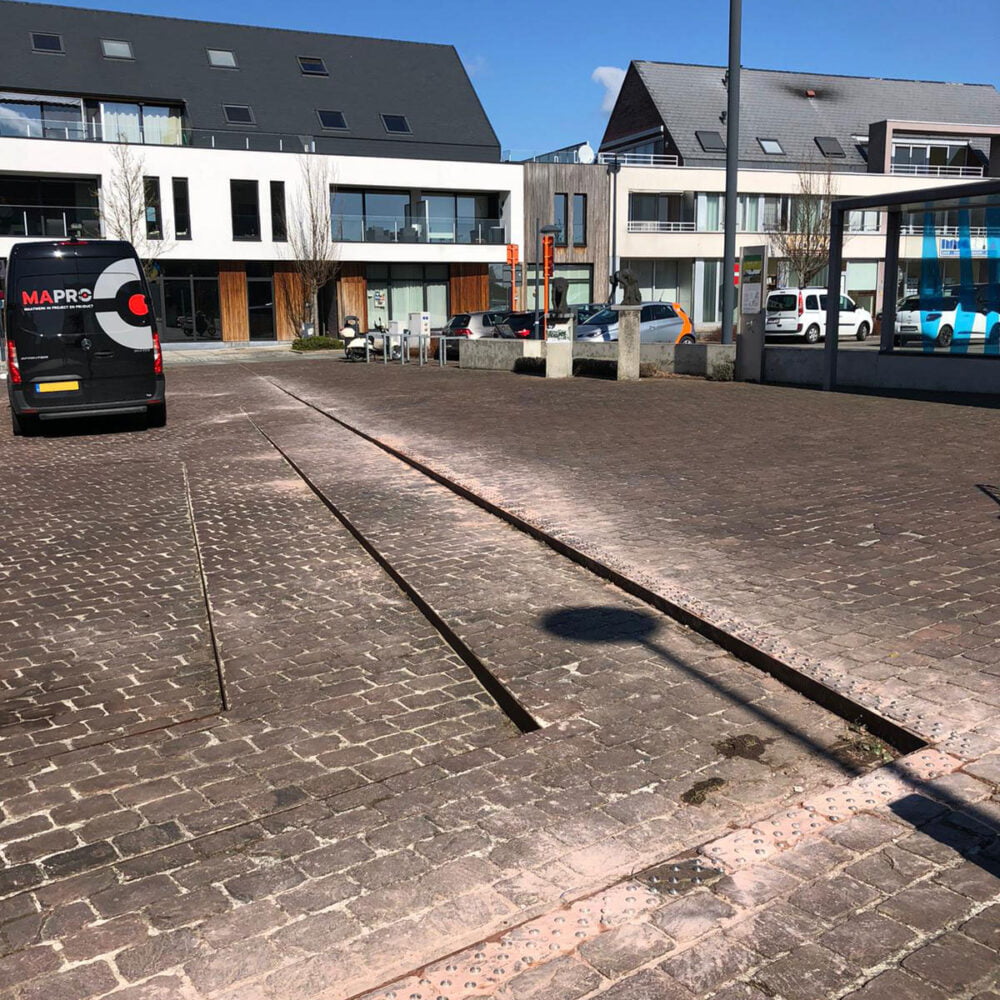 Podotactiele noppen installatie