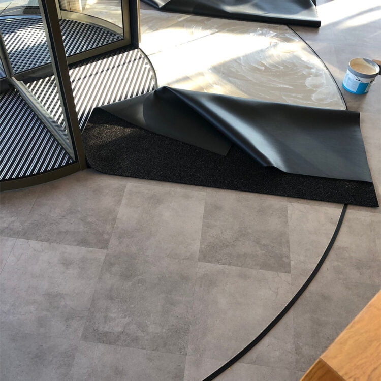 Entreematten installatie Dimensio Almere