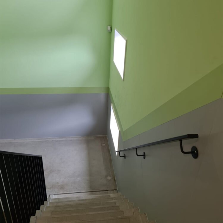 Heeze onderwijsinstelling wandbescherming installatie
