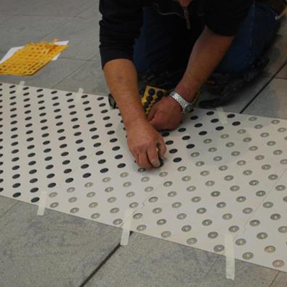 Romdot podotactiele noppen installatie